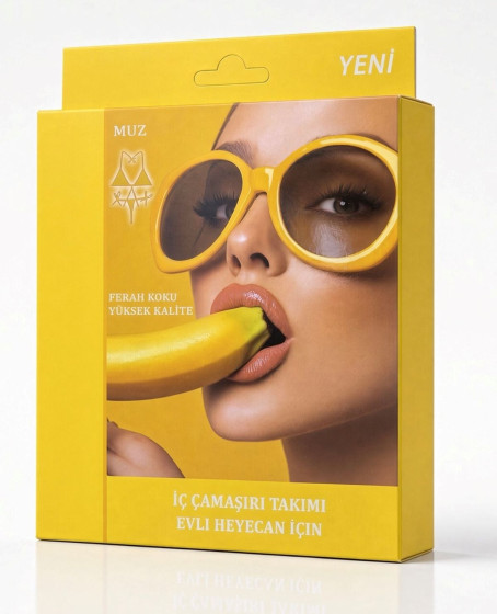Muz Aromalı Yenilebilir İç Çamaşırı Takımı