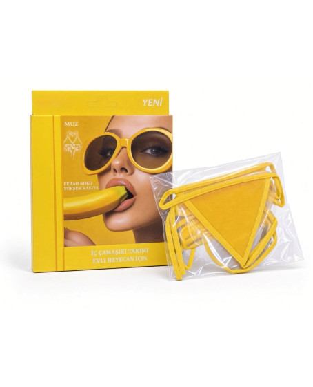 Muz Aromalı Yenilebilir İç Çamaşırı Takımı