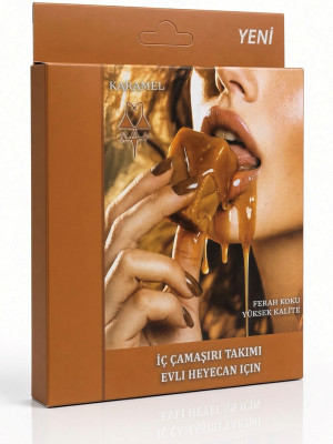 Karamel Aromalı Yenilebilir İç Çamaşırı Takımı Karamel Aromalı Yenilebilir İç Çamaşırı Takımı