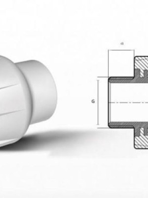 Ege Yıldız PPRC 50X1 1/2 Erkek Adaptör Gri Ege Yıldız PPRC 50X1 1/2 Erkek Adaptör Gri
