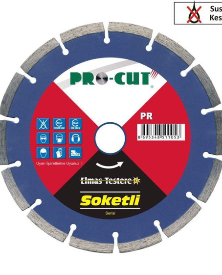 Procut A 180 mm Soketli Elmas Testere Procut A 180 mm Soketli Elmas Testere