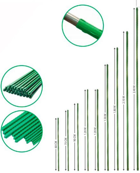 Bitki Destek ÇuBuğu 11 mm 150 cm 5 Adet Bitki Destek ÇuBuğu 11 mm 150 cm 5 Adet