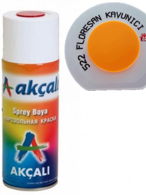 Akçalı Sprey Boya 400 ml 522 Florasan Kavuniçi Akçalı Sprey Boya 400 ml 522 Florasan Kavuniçi