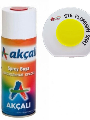 Akçalı Sprey Boya 400 ml 516 Florasan Sarı Akçalı Sprey Boya 400 ml 516 Florasan Sarı