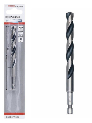 Bosch Pointteq Altıgen Şaftlı Hss Matkap Ucu 9,5 mm