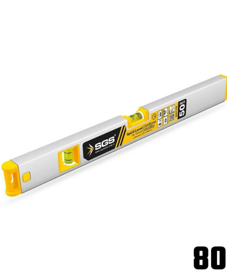 Sgs 1735 Alüminyum Mıknatıslı Su Terazisi 80 cm Sgs 1735 Alüminyum Mıknatıslı Su Terazisi 80 cm