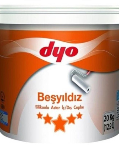 Dyo Beşyıldız Silikonlu İç Dış Astar 20 Kg Beyaz