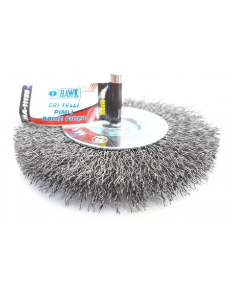 Hawk HA11135 Pimli Gri Tel Daire Fırça 100x10 mm