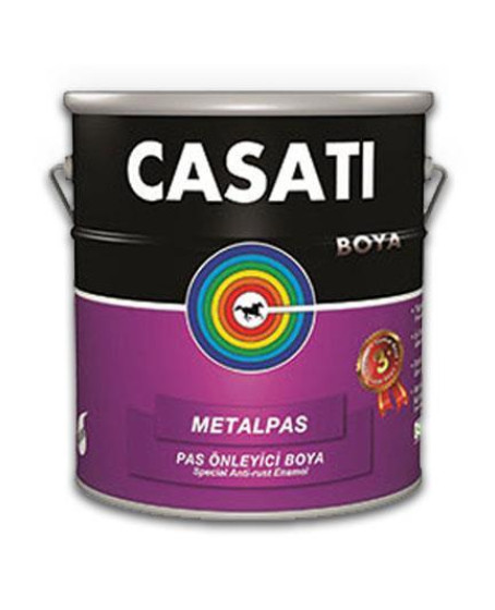 Casati Metalpas Pas Önleyici Boya Koyu Kahve 0,75 Litre Casati Metalpas Pas Önleyici Boya Koyu Kahve 0,75 Litre