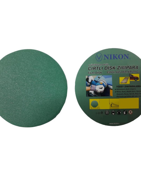 Nikon 52034 Kırılmaz Yeşil Cırt Zımpara 115X400 Kum Nikon 52034 Kırılmaz Yeşil Cırt Zımpara 115X400 Kum