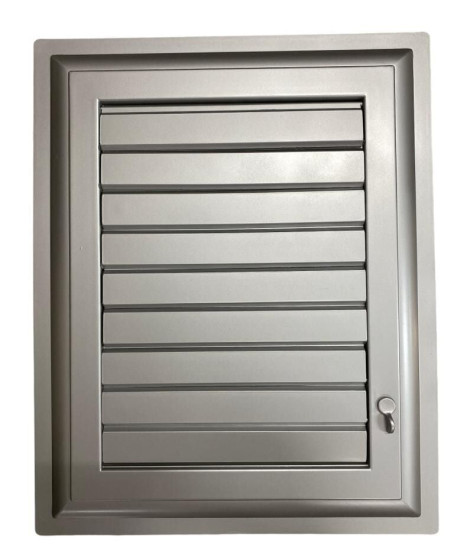 Plastik Menfez 45X45 Gümüş Banyo WC Havalandırma