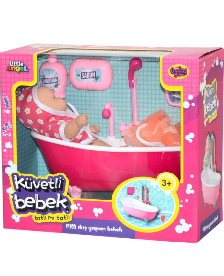 02605 Oydaş,  Pilli Küvette Duş Yapan Bebek