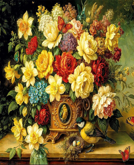 20857 PUZZLE 1000 Flowers and Wings