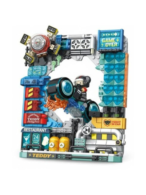 P881505 PANLOS MOTORCU TEDDY 458 PARÇA BLOCK OYUNCAK