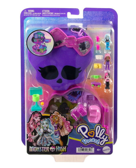 HVV58 Polly Pocket - Monster High Temalı Kompakt Oyun Seti - 1 Adet