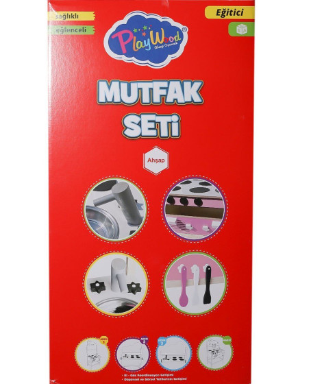 ONY-408 Ahşap Mutfak Seti -Onyıl Oyuncak