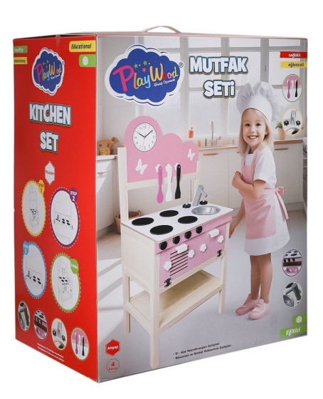 ONY-408 Ahşap Mutfak Seti -Onyıl Oyuncak