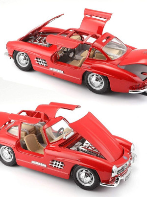 22023 Burago 1:24 Mersedes Benz 300SL 1954 Model Araba