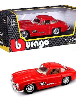 22023 Burago 1:24 Mersedes Benz 300SL 1954 Model Araba