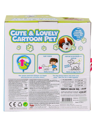 PR66022-25 Yürüyen Tasmalı Peluş Köpek