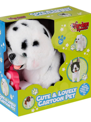 PR66022-25 Yürüyen Tasmalı Peluş Köpek