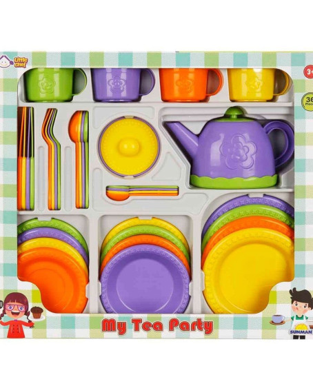 4682 Little Chef Çay Seti 36 Parça -Sunman
