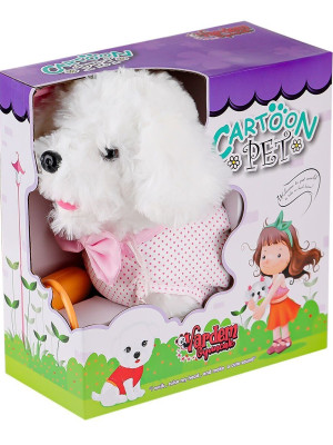 PFT-B025 Yürüyen Tasmalı Peluş Köpek
