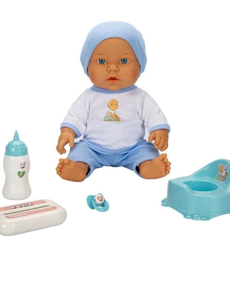 1030141 Sesli Bebelou Tuvalet Zamanı Bebek Seti 32 cm -Sunman