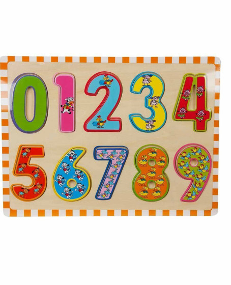 5215 -Wooden Puzzle Numbers 10 Parça