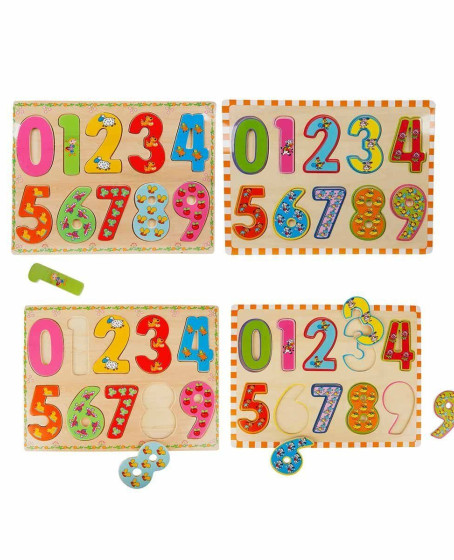 5215 -Wooden Puzzle Numbers 10 Parça