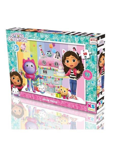 GB 709 GABBYS DOLLHOUSE PUZZLE 50 PRÇ GB 709 GABBYS DOLLHOUSE PUZZLE 50 PRÇ