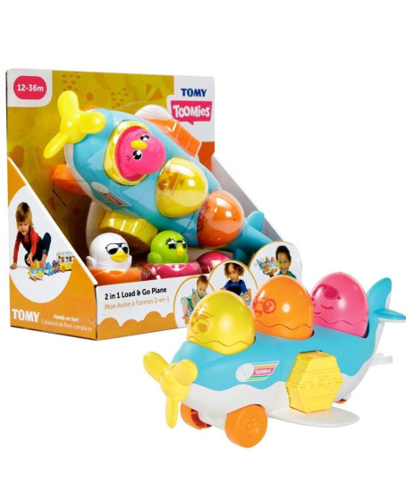 73147 Tomy - 2si1 arada Uçak ve Saklambaçlı Yumurtalar 12-36 ay