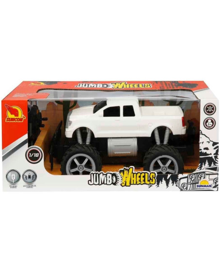 80012 1:18 Uzaktan Kumandalı Jumbo Wheels Usb Şarjlı Araba