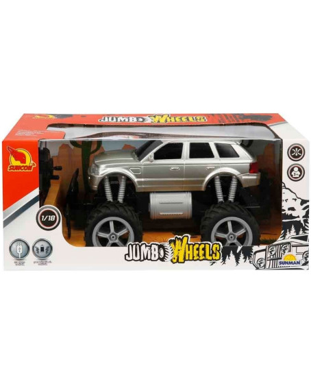 80012 1:18 Uzaktan Kumandalı Jumbo Wheels Usb Şarjlı Araba