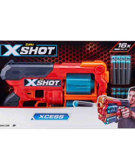 36737 Zuru X Shot Sünger Atan Excel-Xcess 16 Mermili Silah - 1 Adet 36737 Zuru X Shot Sünger Atan Excel-Xcess 16 Mermili Silah - 1 Adet