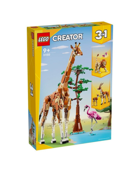 31150 Lego Creator 3ü1 arada Vahşi Safari Hayvanları 780 parça +9 yaş 31150 Lego Creator 3ü1 arada Vahşi Safari Hayvanları 780 parça +9 yaş