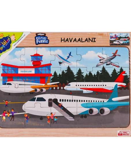 ONY-233-234-235-236 Ahşap Eğitici Puzzle Havaalanı -Onyıl Oyuncak ONY-233-234-235-236 Ahşap Eğitici Puzzle Havaalanı -Onyıl Oyuncak
