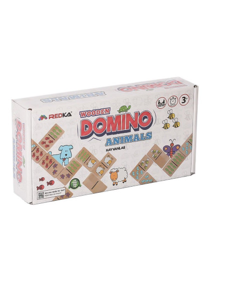 RD5648 Ahşap Domino Animals -Redka RD5648 Ahşap Domino Animals -Redka