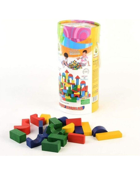 KR016 WOODOY 100 PARÇA KÜÇÜK KOVALI BLOKLAR 12