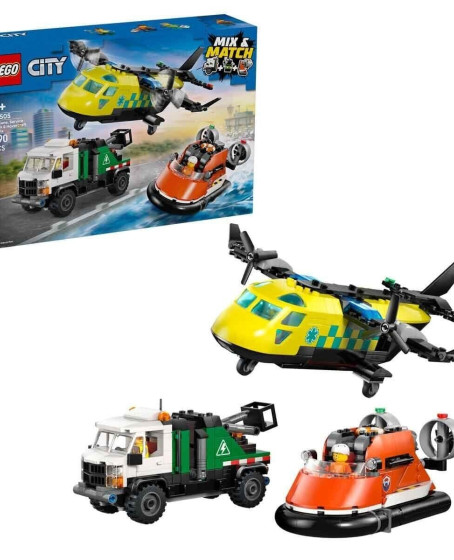60505 Lego City Uçak, Servis Kamyonu ve Hoverkraft 990 parça +7 yaş 60505 Lego City Uçak, Servis Kamyonu ve Hoverkraft 990 parça +7 yaş