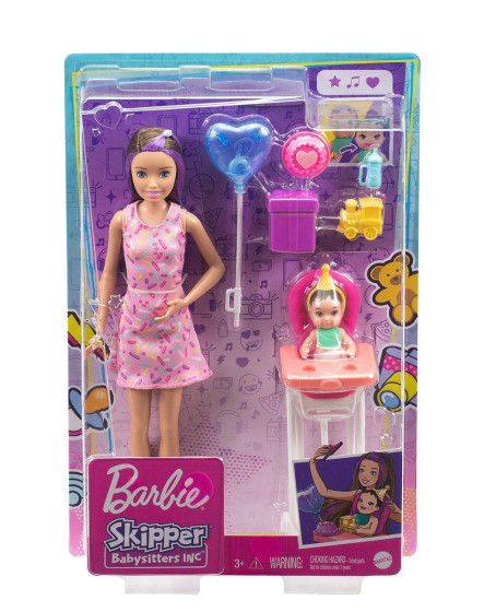 FHY97 Barbie Bebek Bakıcısı Bebeği ve Aksesuarları Oyun Seti - 1 Adet
