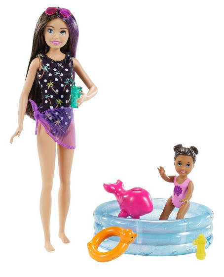 FHY97 Barbie Bebek Bakıcısı Bebeği ve Aksesuarları Oyun Seti - 1 Adet
