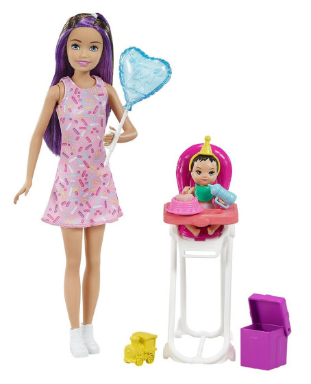 FHY97 Barbie Bebek Bakıcısı Bebeği ve Aksesuarları Oyun Seti - 1 Adet