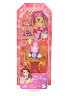 HYM34 Disney Prenses Belle ile Çay Saati Oyun Seti - Bebek dahil değildir.