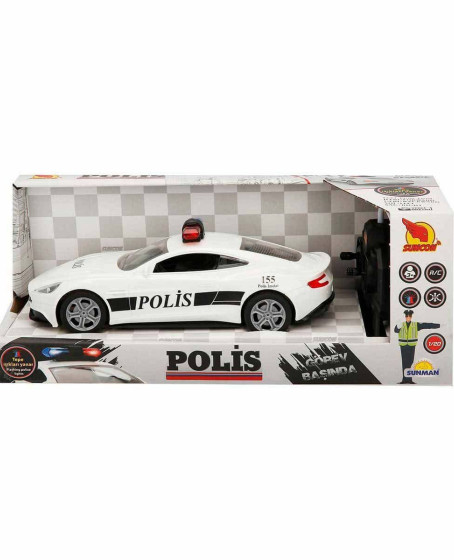 20357 Uzaktan Kumandalı Suncon Işıklı Polis Arabası 21 cm