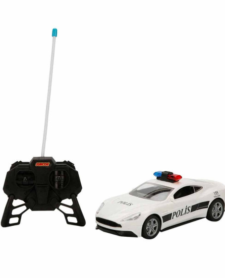 20357 Uzaktan Kumandalı Suncon Işıklı Polis Arabası 21 cm