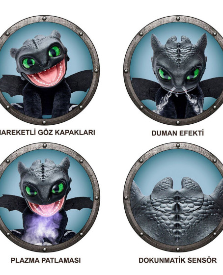 WS HTTYD-1001 Real FX Toothlees 30 cm Elektronik Kukla