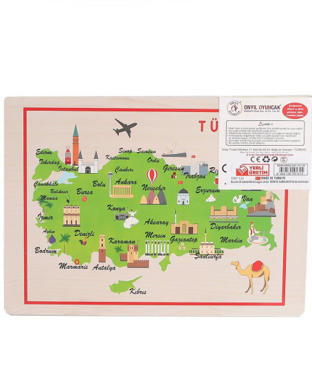 131-132 ONY Ahşap Tutmalı Puzzle Büyükten Küçüğe -Onyıl