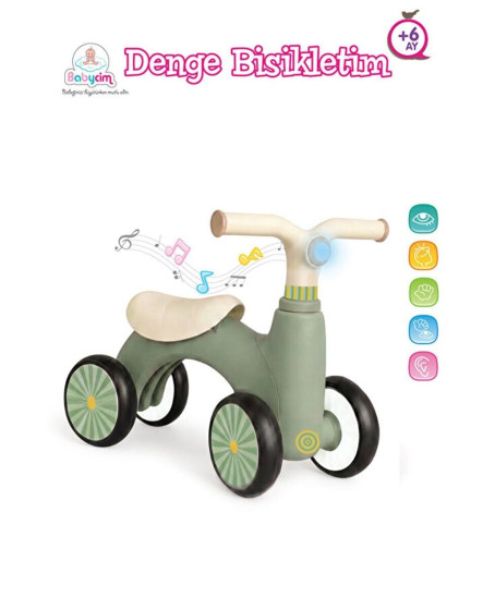 URT047001-YEŞİL BABYCİM DENGE BİSİKLETİ