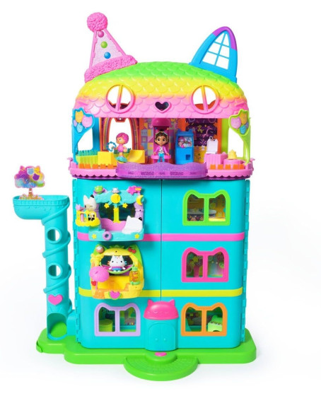 70742 Gabbys Dollhouse Festival Evi Eğlenceli Müzikli Oyun Seti 63 cm -Spinmaster